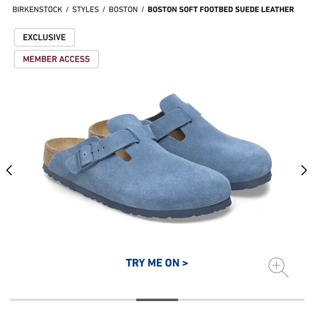 Birkenstock Boston Soft Footbed Clogs, Elemental Blue